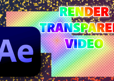 How to Export Transparent Footage in After Effects